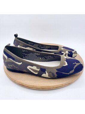 Kelly Katie Shoes Womens 10 Mesh Camo Ballet Flats Comfort Preppy